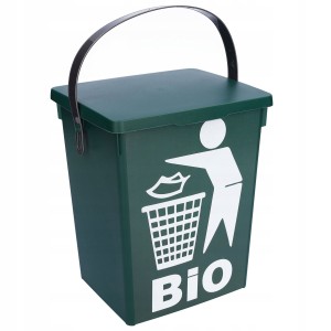 Kosz na śmieci pojemnik BIO odpady 5l z rączką
