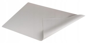 Stolnica silikonowa mata podkładka 60x40 cm szara
