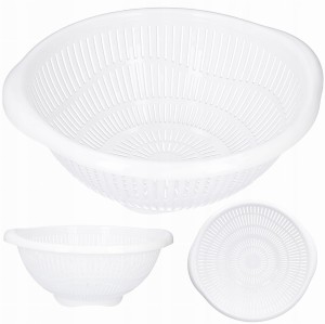 Durszlak plastikowy cedzak sitko kuchenny biały