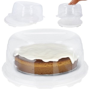 Pojemnik okrągły z pokrywą na ciasto tort 33 cm