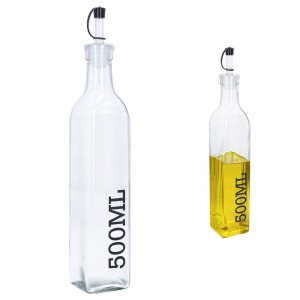 Dozownik szklana butelka na olej oliwę ocet 500ml