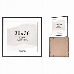 RAMKA NA ZDJĘCIA CZARNA RAMA ALUMINIOWA 30x30