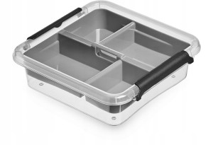 Plastikowy pojemnik MOXOM 0,6l przechowywanie i organizacja - bezpieczne i praktyczne
