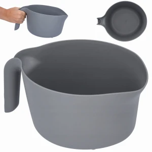 Miska plastikowa do mieszania z uchwytem szara 3l